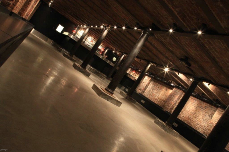 Voûtes en briques des Caves de Fragnée, salle de réception à Liège
